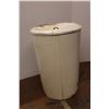 Image 3 : *Vintage White Flour Bin with Lid- 25" High (Some Damage)