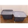 Image 1 : *(2) Rubbermaid Totes with Lids