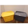 Image 1 : *(2) Rubbermaid Totes with Lids