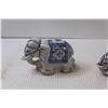 Image 2 : (3) Elephant Decorative Pieces