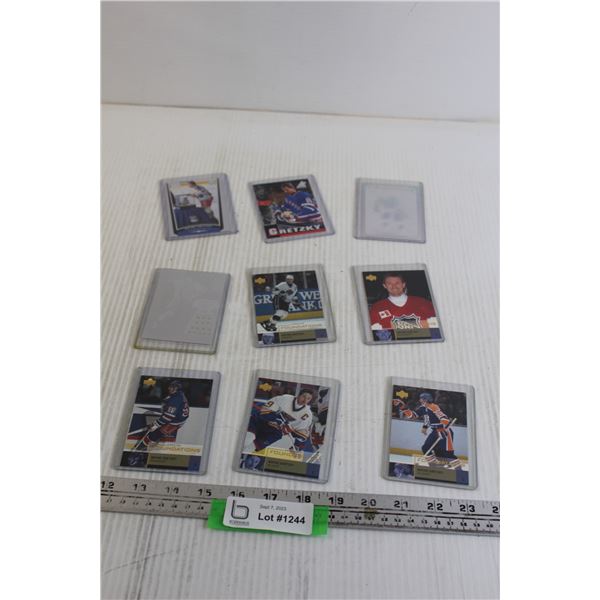 (9) Assorted Wayne Gretzky Cards and Foils (1997-2003)