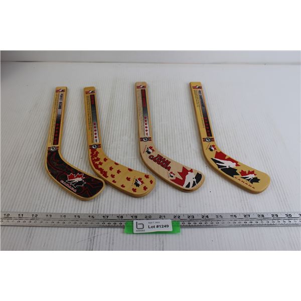 Team Canada Hockey Mini Sticks - Complete Set