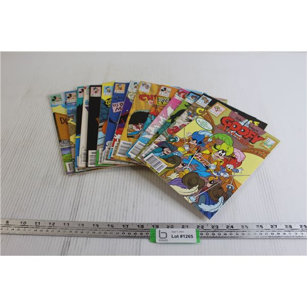 (14) Comics - Goofy Adventures, Chip 'n' Dale, Mickey Mouse Adventures, The Little Mermaid