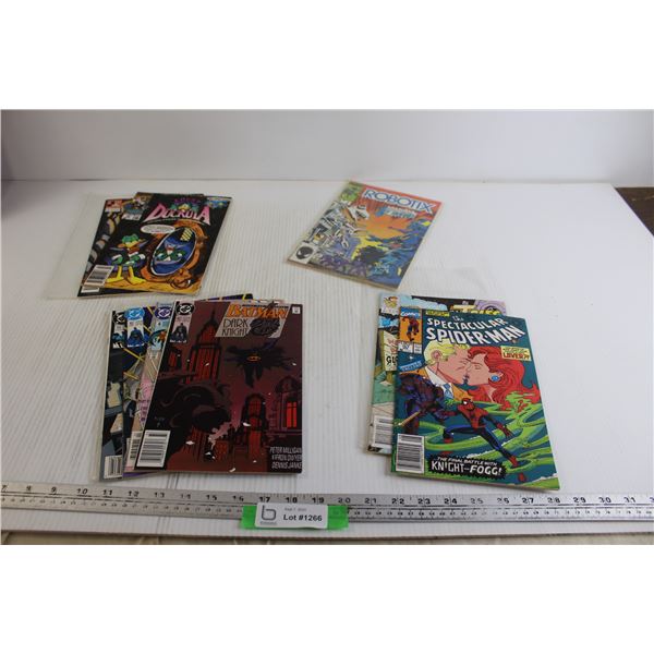 (9) Comics - Count Duckula, Mickey Mouse, Robotix, The Spectacular Spider-Man, Batman, Robin, DuckTa