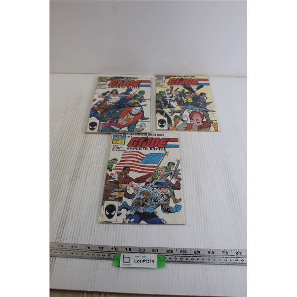 (3) G.I. Joe Order of Battle Comics