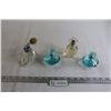 Image 1 : Avon "Rare" Diamonds Perfume Bottle with Perfume, Blue Perfume Bottle with Perfume, (2) Empty Perfum