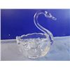 Image 3 : (3) Crystal Swan Candy Dishes and (1) 3 Part Candy Dish