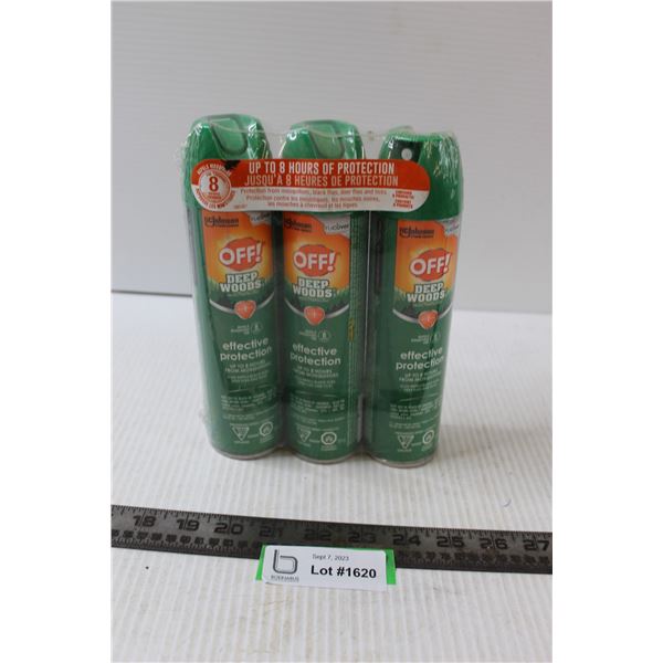 Off Deep Woods Insect Repellent 3 Pack- Sealed