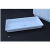 Image 3 : **Quantity White Plastic Bedding Plant Trays - 21" x 10"
