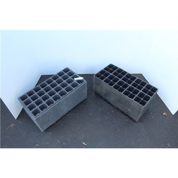 **Quantity Black Plastic Bedding Plant Trays - 21  x 10 1/2 