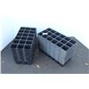 Image 1 : **Quantity Black Bedding Plant Trays - 21" x 10 1/2"