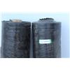 Image 2 : **(2) Rolls Black Plastic Ground Sheet - 3'