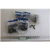 Image 1 : (2) PVC Couplings Packages - Sealed, (3) PVC Conduit Clamps - 1/2" and 3/4", (2) are Sealed, (1) is 
