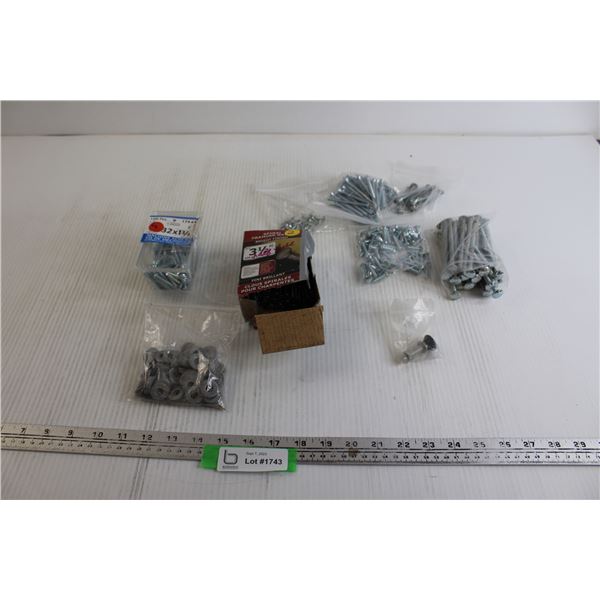 Assorted Screws, Washers, Nails