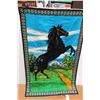 Image 4 : (2) Wall Hangings- Peacock (40"x19"), Horse (35"x 54")