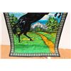 Image 6 : (2) Wall Hangings- Peacock (40"x19"), Horse (35"x 54")