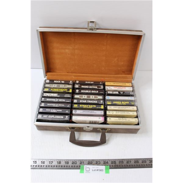 (24) Cassette Tapes with Case