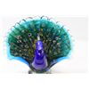 Image 2 : Glass Peacock Art Piece