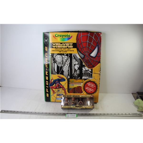 Spider Man Velvet Art Set (unopened - Mini Wacky Wobblers (NIB)