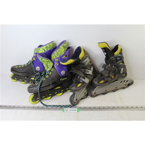 (2) Pair of Roller Blades (unknown Sizes)