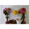 Image 2 : Assorted Pots & Fake Flowers