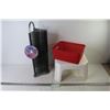 Image 1 : 31 CD Tower - Stepping Stool - Plastic Basket