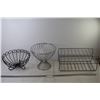 Image 1 : (2) Fruit Bowls + Rack