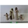 Image 1 : (4) Figurines Willow Tree Angel of Warmth, Kindness, Willow Tree Love, Willow Tree Mother and Son