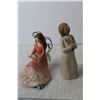 Image 2 : (4) Figurines Angel of Remembrance, Willow Tree Mother and Son, (2) Country Gatherings