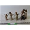 Image 1 : (4) Figurines Willow Tree Angel of Healing, Remembrance, Thinking of You and Around You