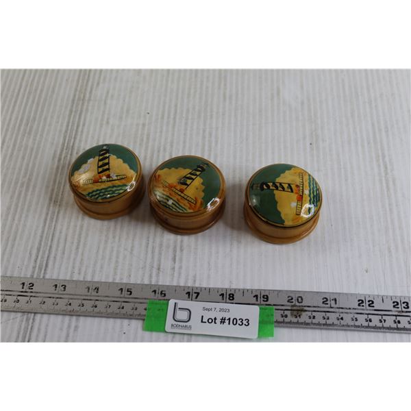(3) Mini Trinket Boxes/Storage Containers