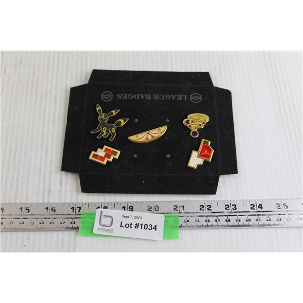 (4) Pokémon Gym Badges, Pokémon Umbreon Pin