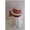 Image 5 : "Sewed" Ceramic Christmas Snowman Figurine