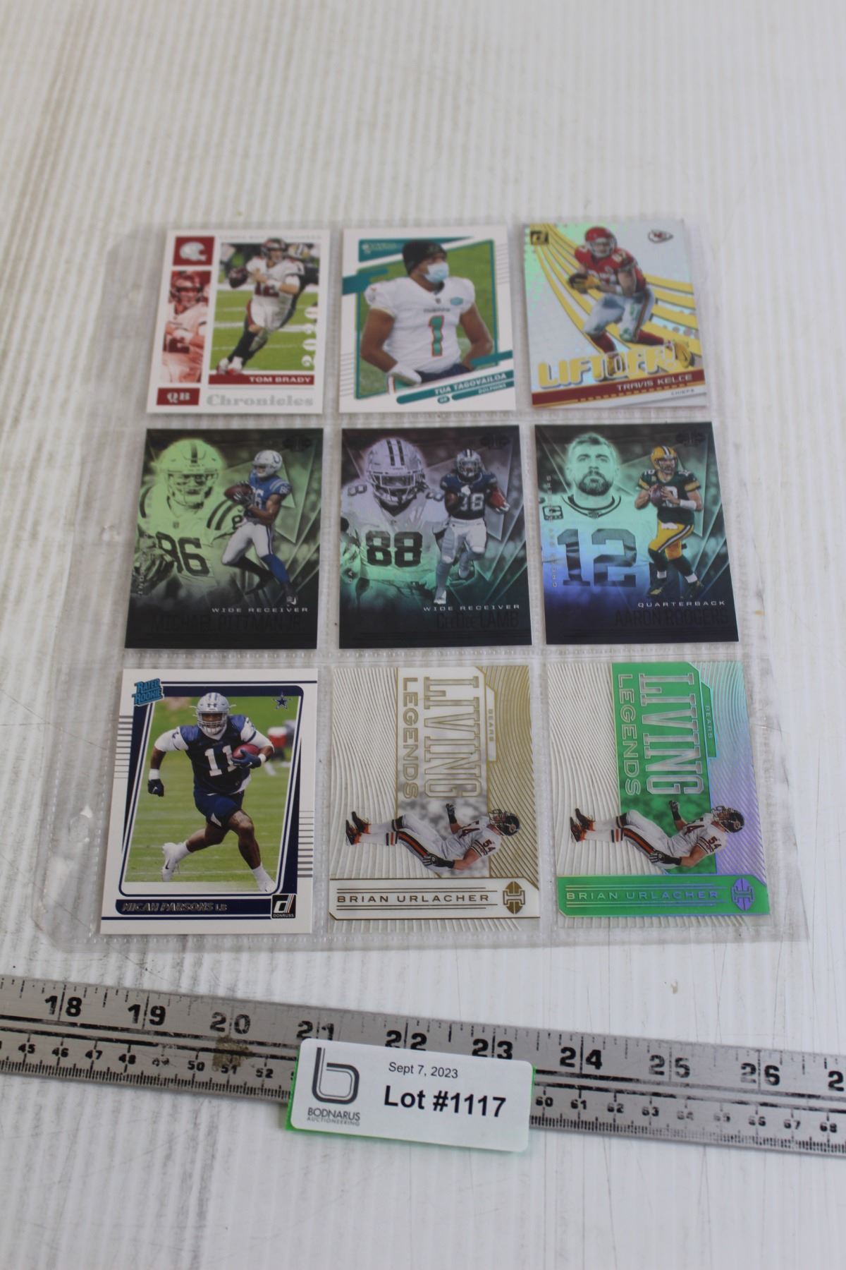 (9) Assorted NFL Rookie Cards - Bodnarus Auctioneering