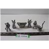 Image 1 : (6) Metal Animal Ring Holders
