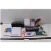 Image 1 : (5) Pencil Cases, Stationary Holder, and Other Office Supplies