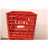 Image 2 : *(3) Red Plastic Milk Crates