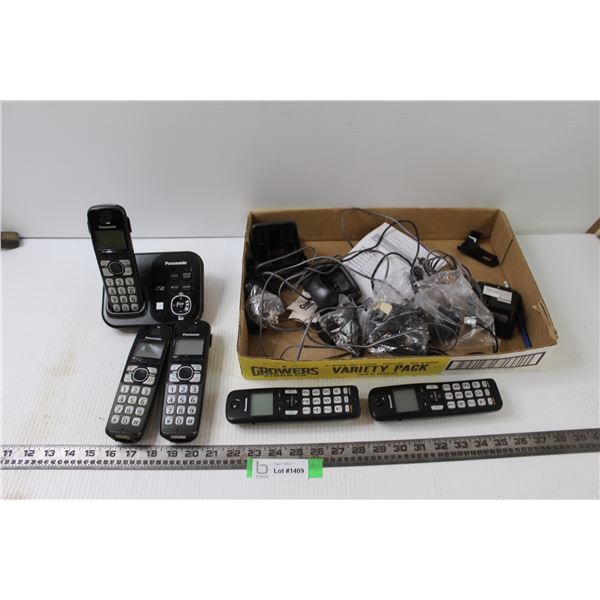 Assorted Cordless Phones and Chargers