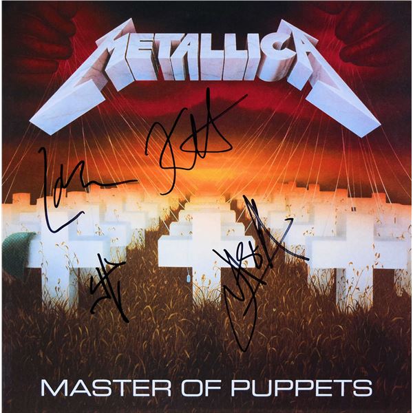 Metallica signed Master Of Puppets album