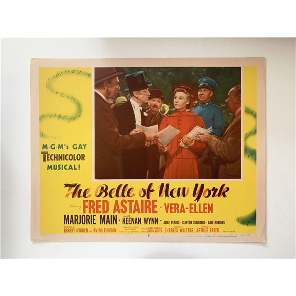 The Belle of New York 1952 vintage lobby card