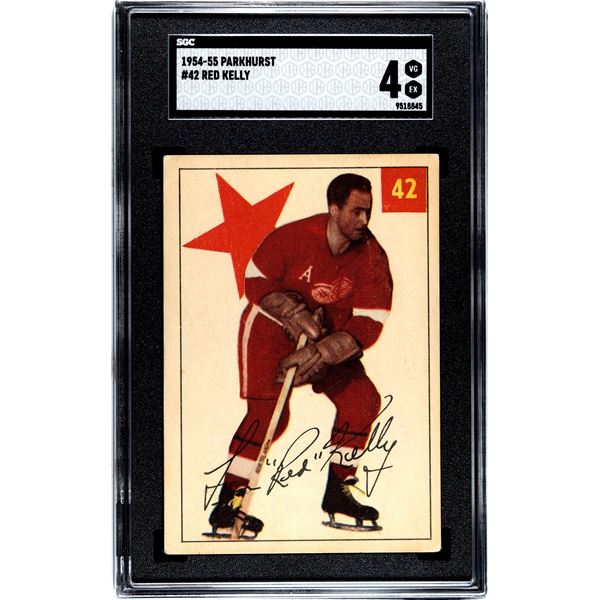 1954-55 Parkhurst #42 Red Kelly (SGC 4)