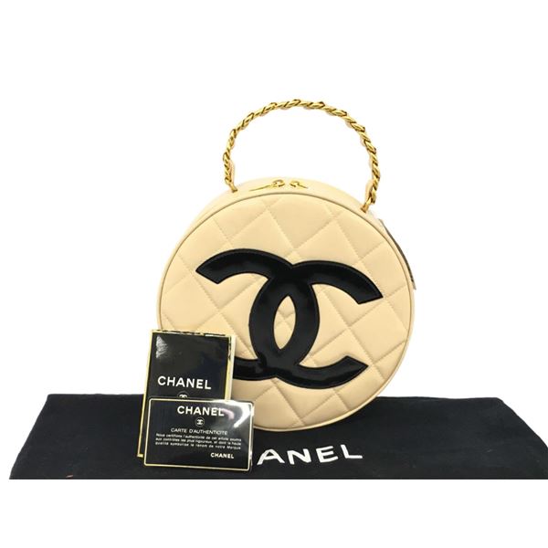 Chanel Round CC Cosmetic Vanity Bag