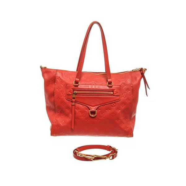 Louis Vuitton Red Leather Lumineuse PM Shoulder Bag