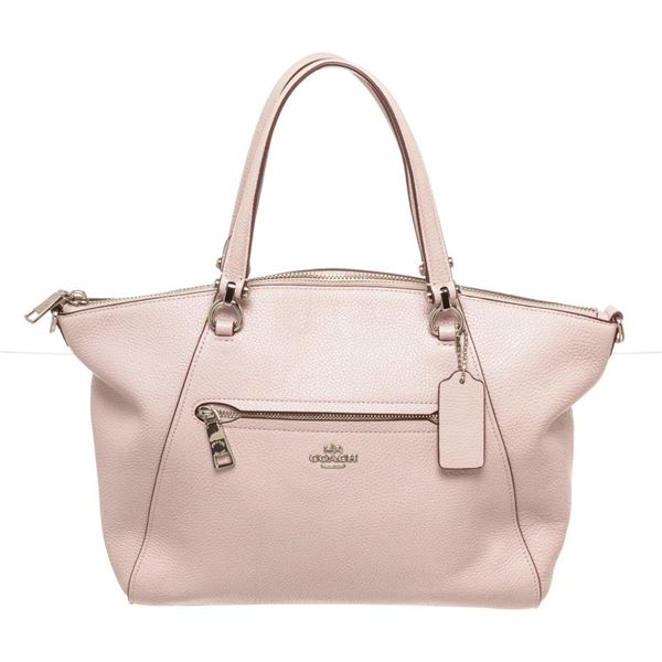 Coach Pink Leather Prairie Tote Bag