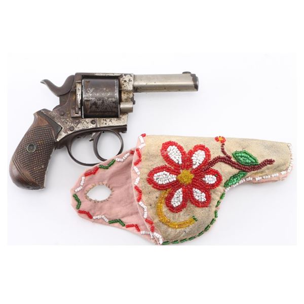 Sioux Beaded Holster with Revolver