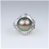 Image 2 : Opulent Fine Black Tahitian South Sea Pearl Ring