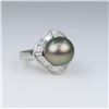 Image 4 : Opulent Fine Black Tahitian South Sea Pearl Ring