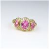 Image 2 : Captivating Vivid Pink Sapphire and Diamond Ring