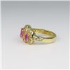 Image 5 : Captivating Vivid Pink Sapphire and Diamond Ring