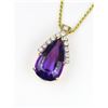 Image 2 : Marvelous Amethyst and Diamond Pendant